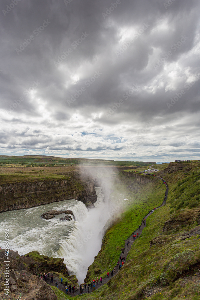 The Gullfoss waterfall, Golden Circle, southern Iceland The Gullfoss waterfall, Golden Circle, southern Iceland