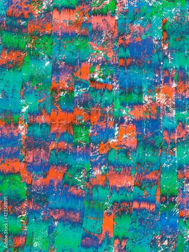 Brushstrokes colorful texture acrylic paint on canvas. picture for artwork design. Abstract art background hand drawn acrylic painting. Modern contemporary art. Digital art illustration