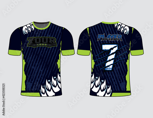 All sports team gear. Jersey mockup perfect for all sport team uniform. Design perfect for casual, t-shirt, fashion and sports apparels