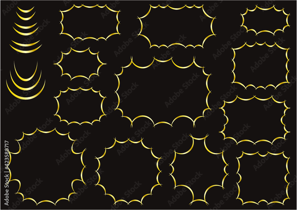 Fototapeta premium フレームのイラスト素材集