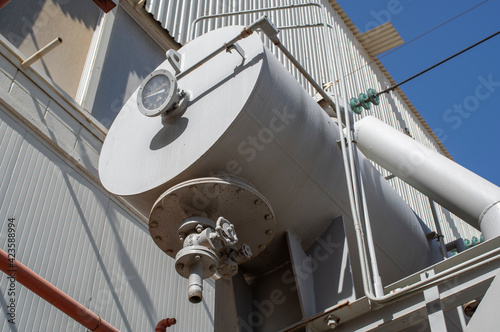 Bilde på lerret transformer conservator tank, on power electric transformer in geothermal power