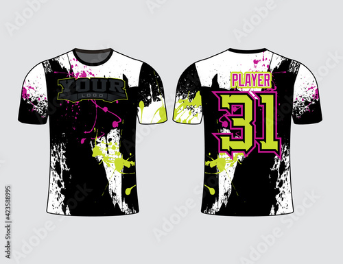 All sports team gear. Jersey mockup perfect for all sport team uniform. Design perfect for casual, t-shirt, fashion and sports apparels