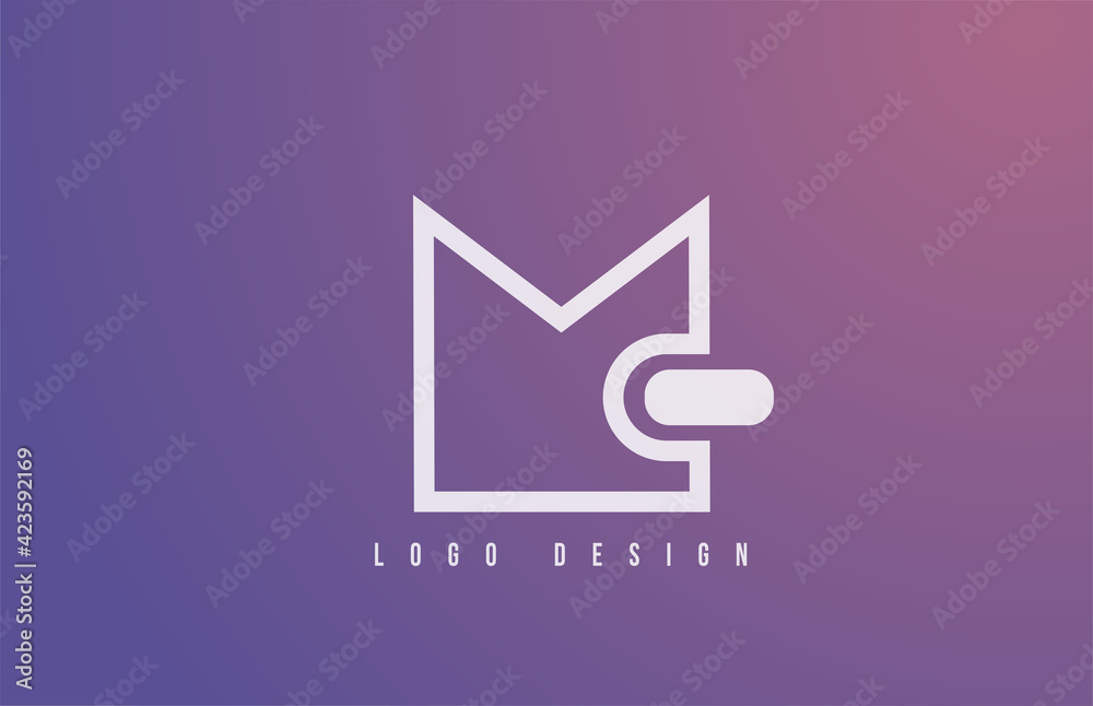 M alphabet logo letter for business and company with geometric style and pastel color. Corporate brading and icon lettering with simple blue design M alphabet logo letter for business and company with geometric style and pastel color. Corporate brading and icon lettering with simple blue design