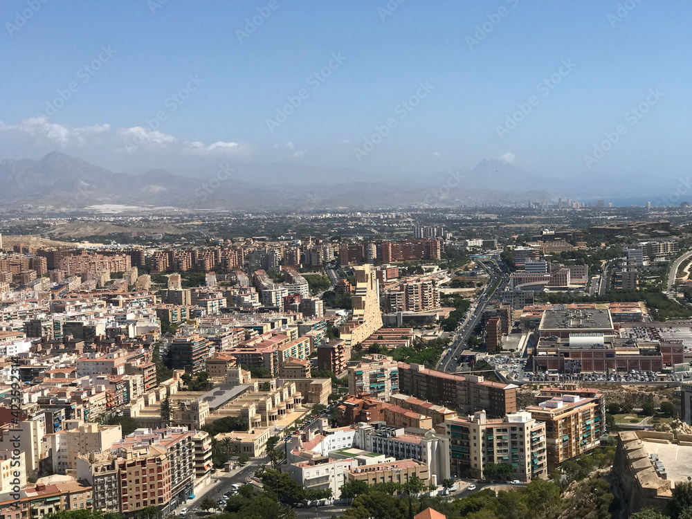 the city of Alicante and its streets