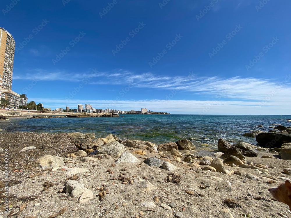 beautiful beaches in the province of Alicante, located in the Valencian Community, Spain. beautiful beaches in the province of Alicante, located in the Valencian Community, Spain.