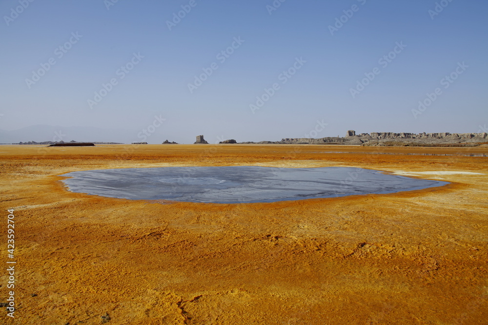 Paysage du désert de Danakil dans le nord de l'Ethiopie