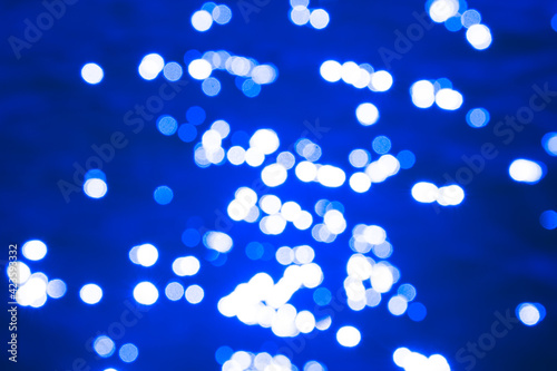 Abstract reflections on blue