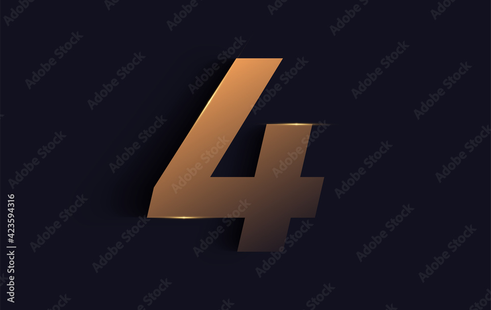Number four 4 vector font alphabet, modern dynamic luxury flat design for your unique elements design ; logo, corporate identity, application, creative poster etc... vector EPS. Number four 4 vector font alphabet, modern dynamic luxury flat design for your unique elements design ; logo, corporate identity, application, creative poster etc... vector EPS.