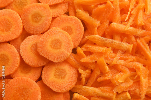Carrot texture background.  Orange vegetable background.  Healthy and dietary food. 