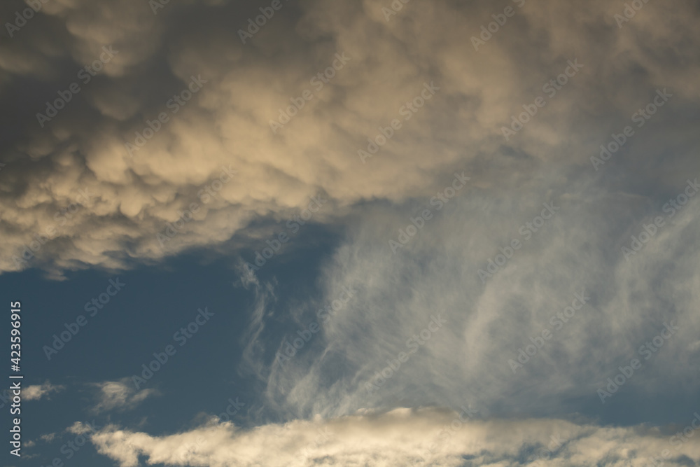 clouds over the sky