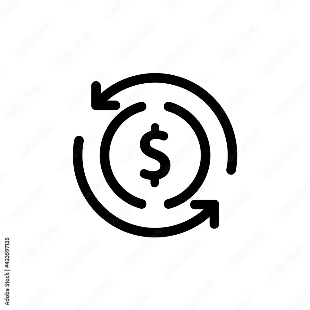 Black round cashback refund mark icon, simple foreign financial investment check flat design vector pictogram, infographic interface elements for app logo web button ui ux isolated on white background Black round cashback refund mark icon, simple foreign financial investment check flat design vector pictogram, infographic interface elements for app logo web button ui ux isolated on white background