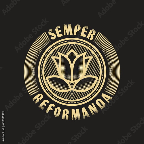 Christian illustration. The church must always be reformed.
