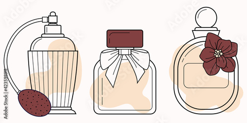 set of cosmetics