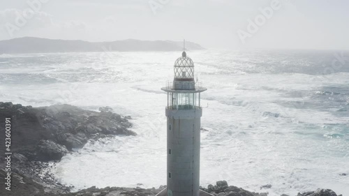 Punta Nariga lighthouse in A Coruna Galicia Spain