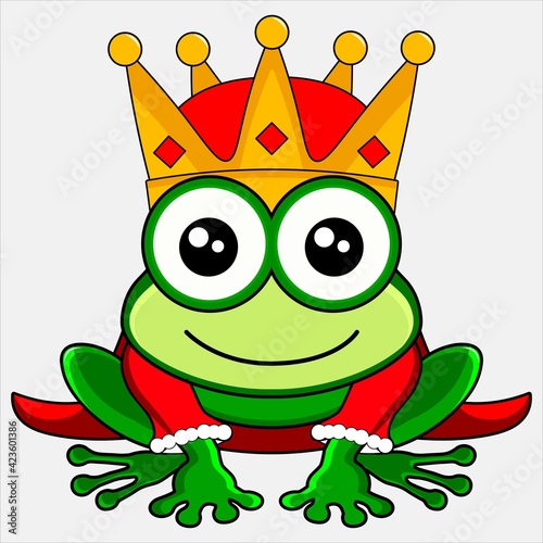 Prince frog cartoon