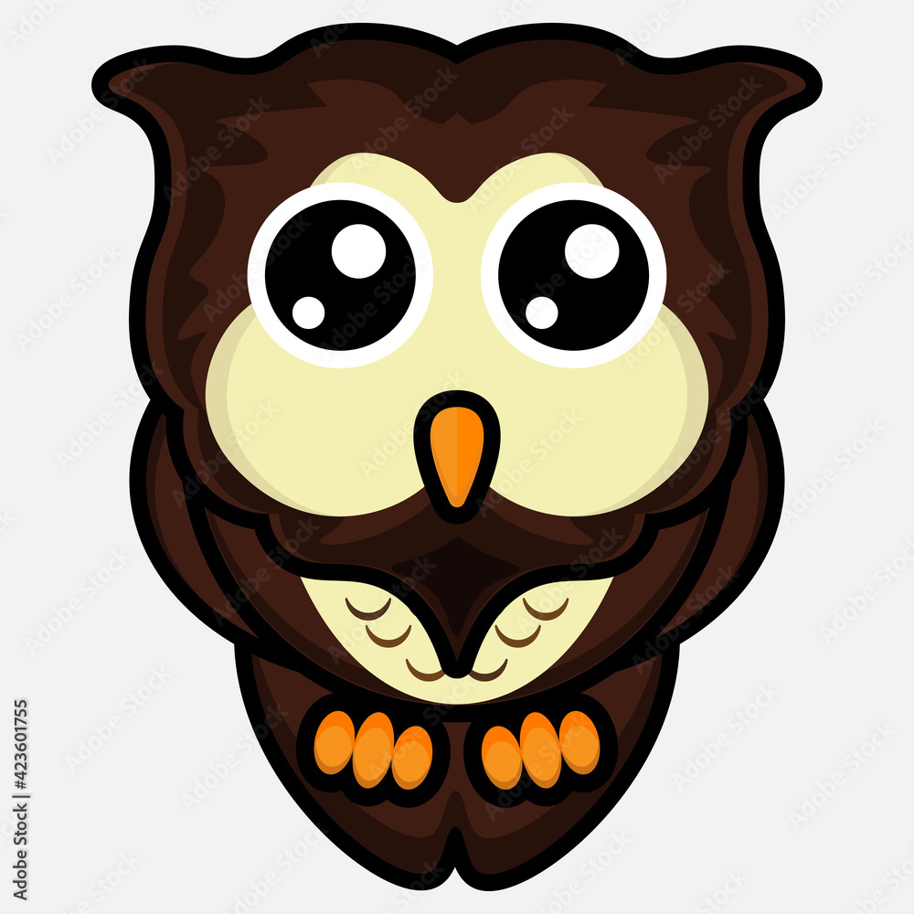 Fototapeta premium Owl Character cartoon 3