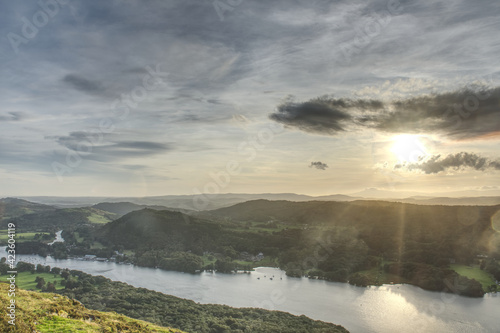 Cloudy sunset from Gummer's How UK