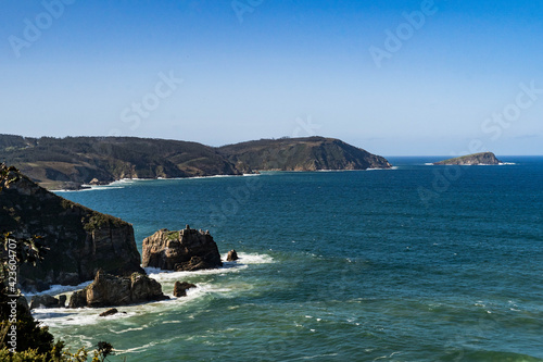 Coast of Galicia in Spain "Punta de Fucino do Porco"