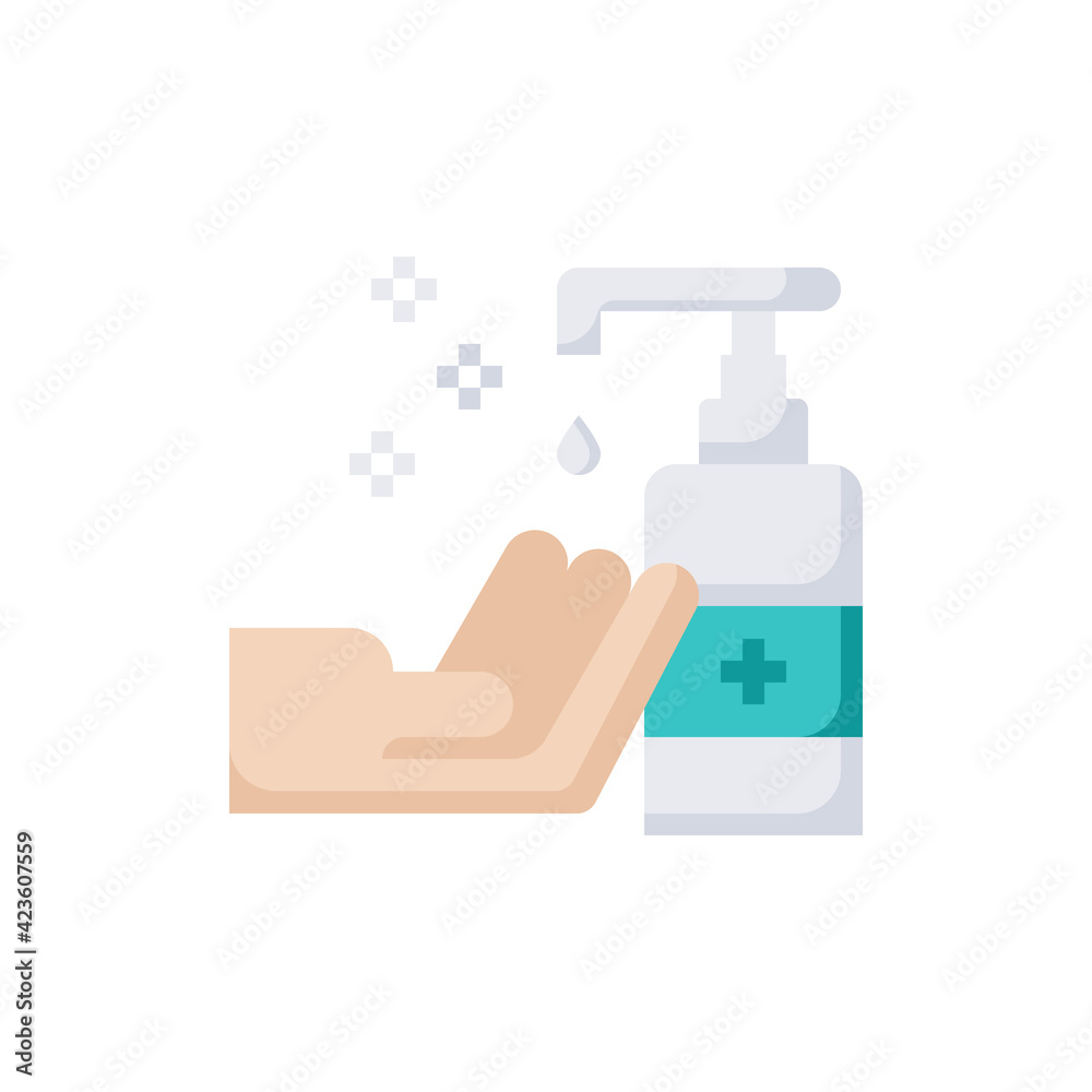 Hand Sanitizer Icon vector illustration Hand Sanitizer Icon vector illustration