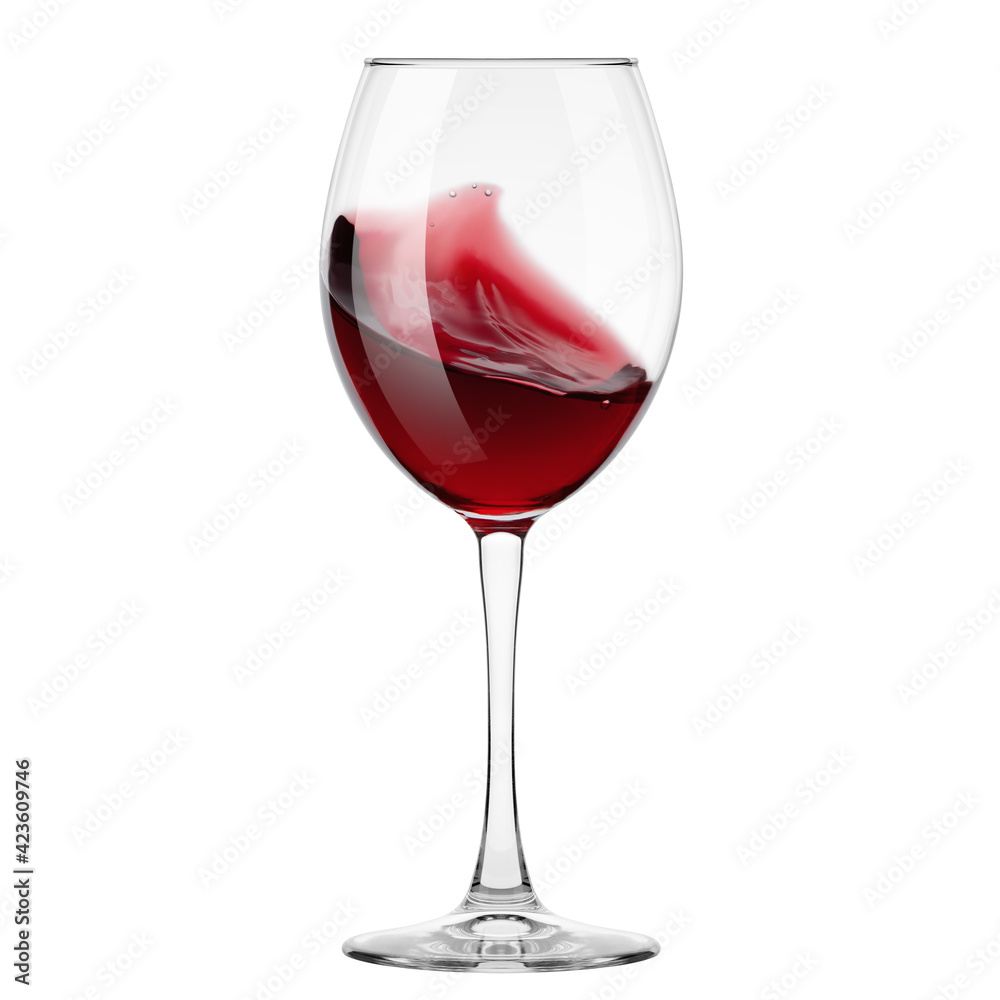 red Wine in glass isolated on white background, full depth of field, clipping path red Wine in glass isolated on white background, full depth of field, clipping path