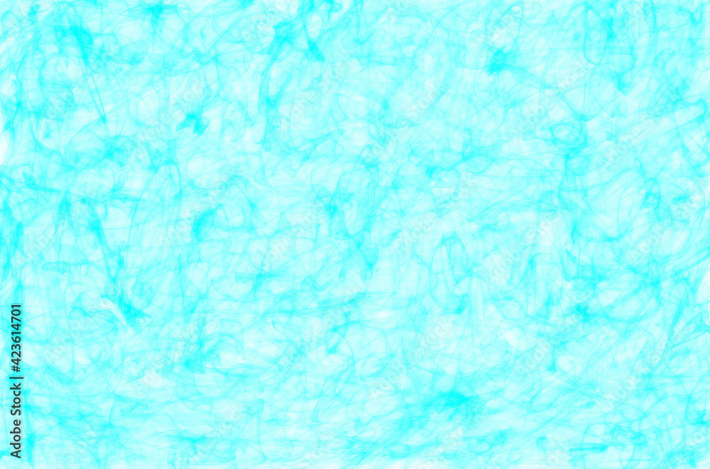 light blue abstract background smoke lines on a white basis