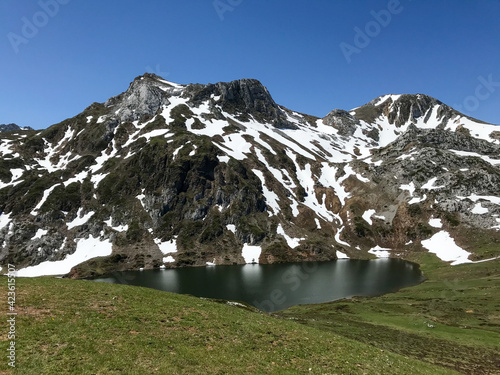Saliencia lakes in the Somiedo Natural Park. photo