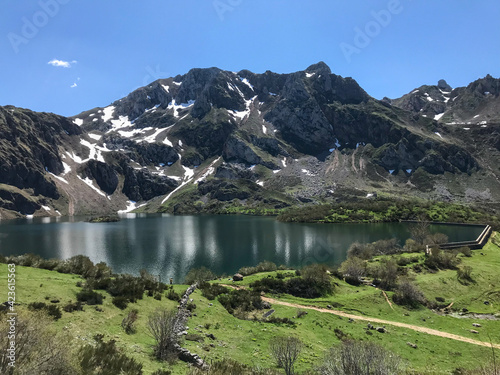 Saliencia lakes in the Somiedo Natural Park. photo