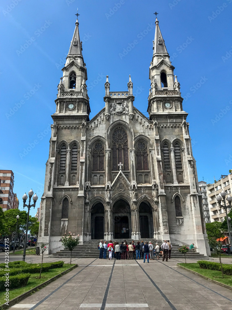 church of santo tomas located in the center of the city of Avilés.