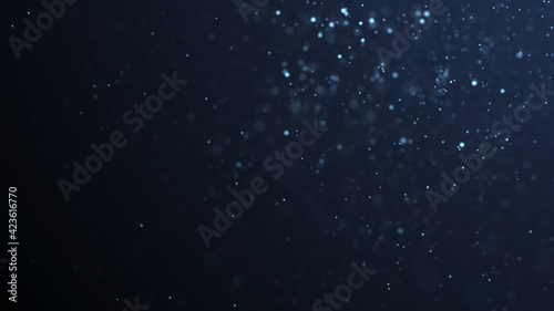 Dust particles. Abstract background of particles. Dots background. Futuristic digital dots background. 3d rendering.