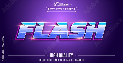 Editable text style effect - Flash text style theme.