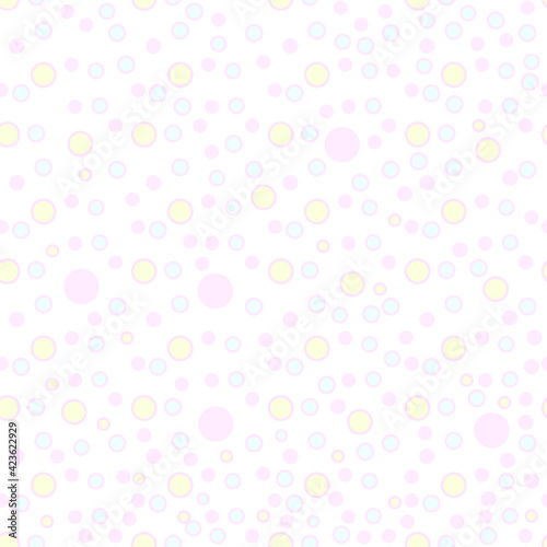  baby pink pattern Easter vector pattern with love on rainbow background Easter spring seamless baby girl background