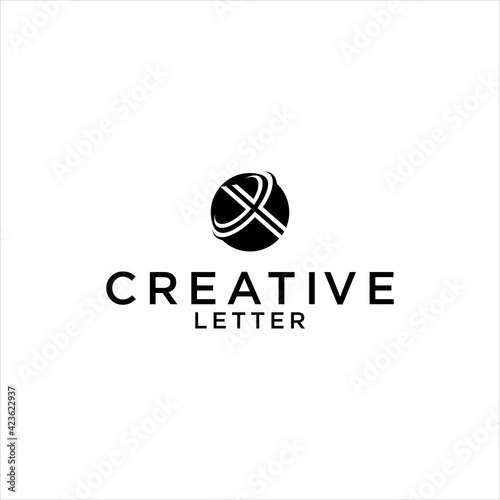 creative initial letter X logo design 