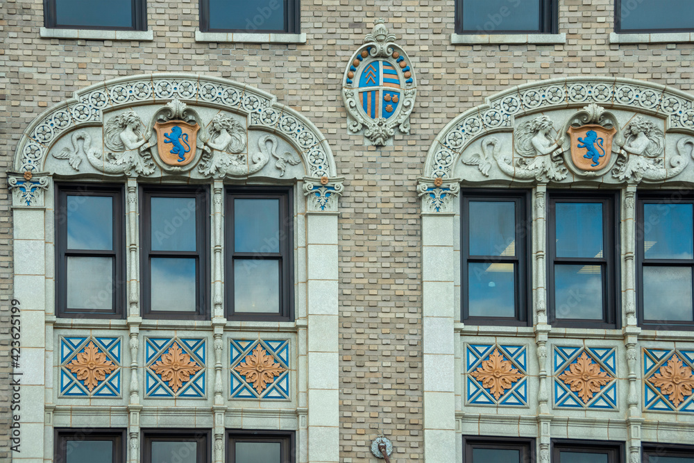 Fototapeta premium Detail of Architecture in Jacksonville, Florida