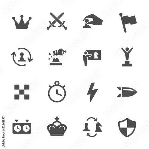 Chess vector icons