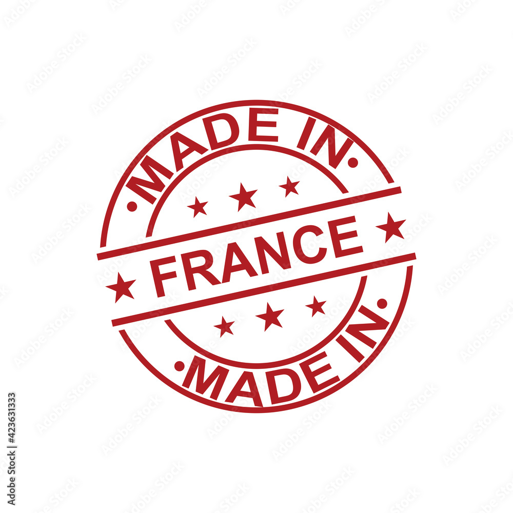 Made in france stamp logo icon symbol design Made in france stamp logo icon symbol design