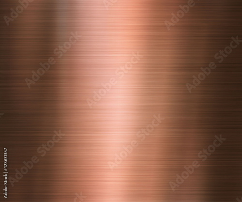 Brushed copper sheet metal background concept
