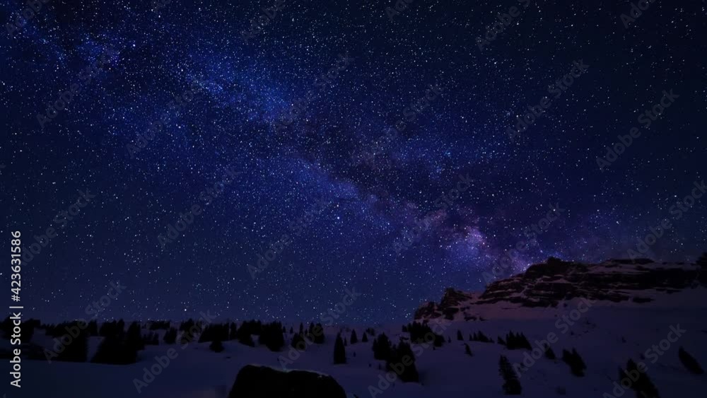 Milky Way timelapse, taken on Mutteristock, Switzerland Milky Way timelapse, taken on Mutteristock, Switzerland