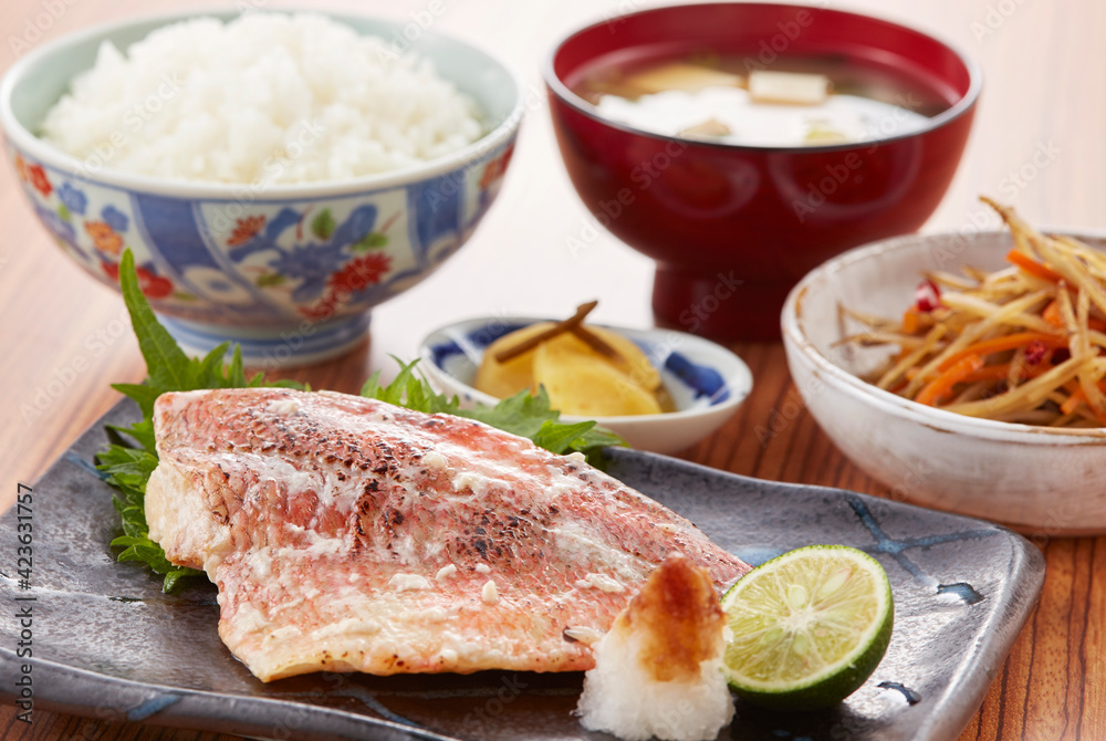 赤魚の酒粕焼定食 赤魚の酒粕焼定食