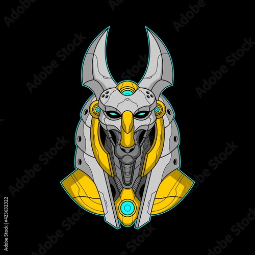 mecha anubis illustration 002