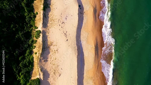 Aerial view above of Taquara beach, Bal. Camboriú, Brazil. photo