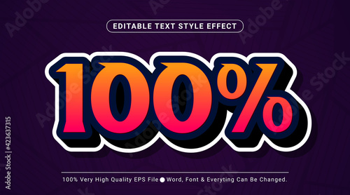 3d poster headline with cool orange layered Style Text Effect, Editable Text Effect