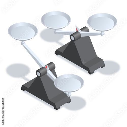 Scales set with bowls