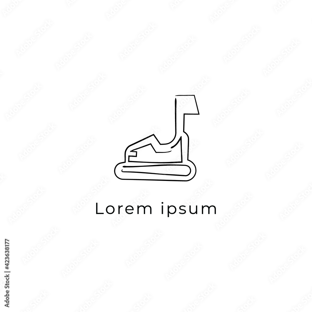 Amusement park logo icon design concept with pen sketch style Amusement park logo icon design concept with pen sketch style