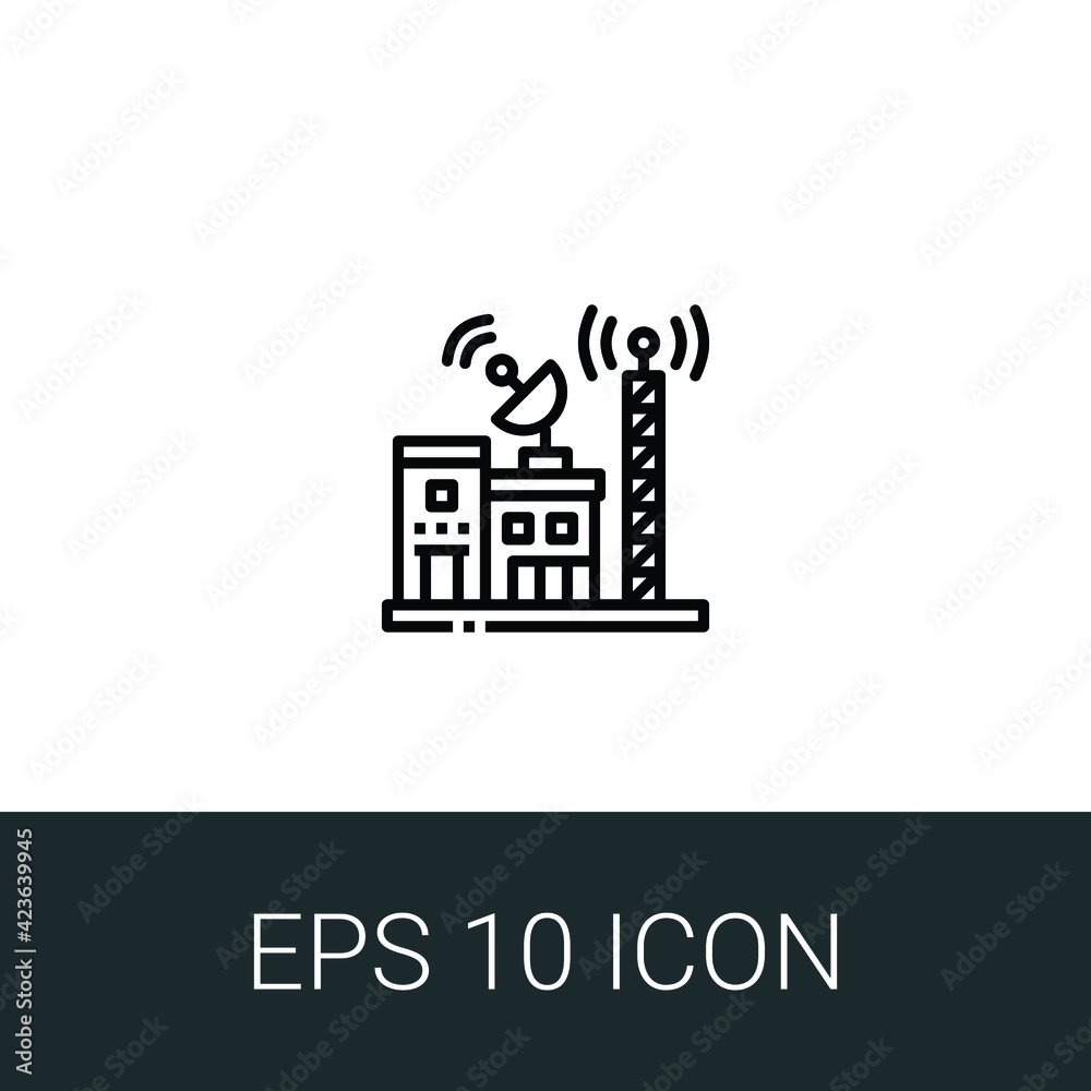 radio building icon radio building icon