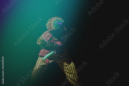 Joker in an act