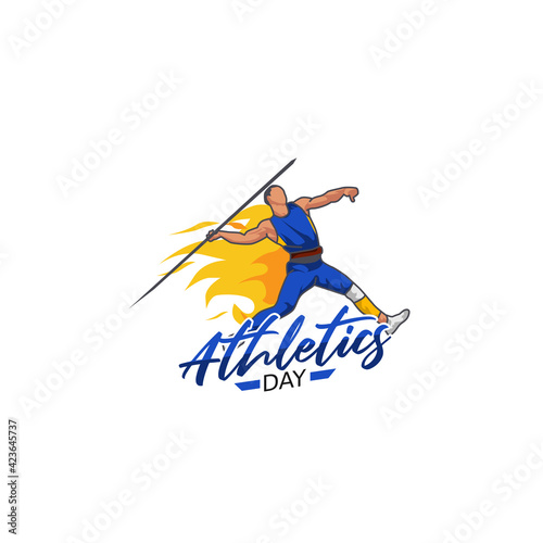 vector graphic of world athletics day good for world athletics day celebration. flat design. flyer design.flat illustration.