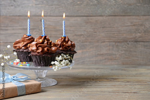 Chocolate birthday cupcakes...