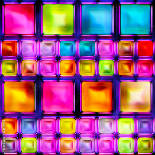 Seamless texture of abstract bright shiny colorful