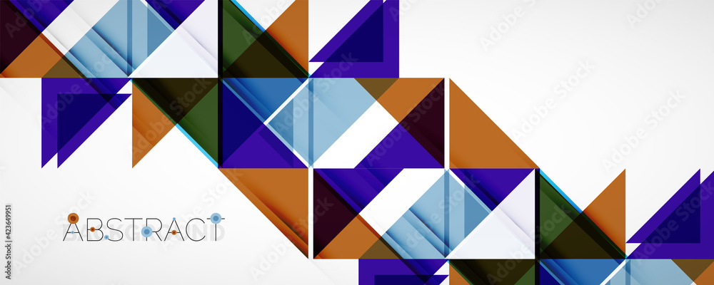 Set of vector triangle geometric backgrounds. Vector illustration for covers, banners, flyers and posters and other designs Set of vector triangle geometric backgrounds. Vector illustration for covers, banners, flyers and posters and other designs