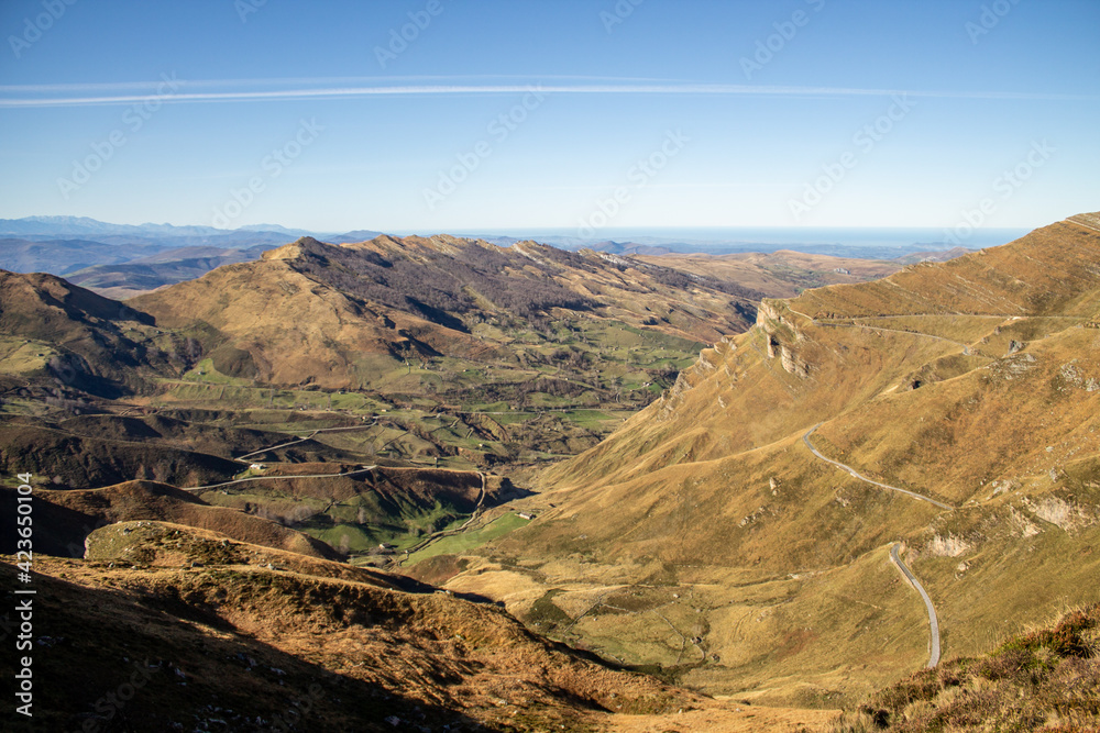 Landscape of the Cantabrian Mountains in Espinosa de los Monteros